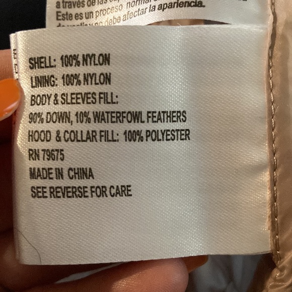 Women’s packable down fill Michael Kors jacket Sz Large - Picture 8 of 10